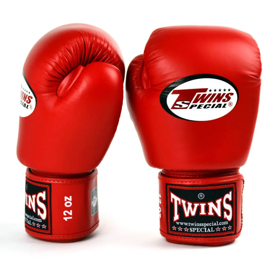 Twins BGVL3 Velcro Boxing Gloves Red