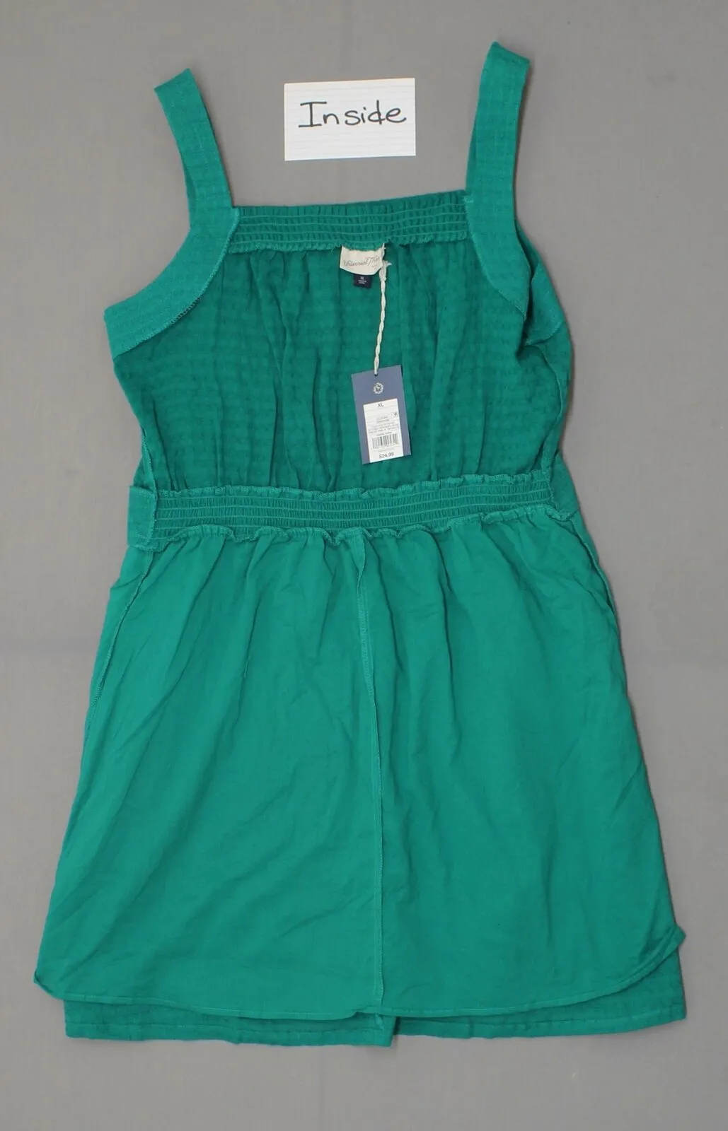 Universal Thread Women's Solid Textured Cotton Pocket Dress