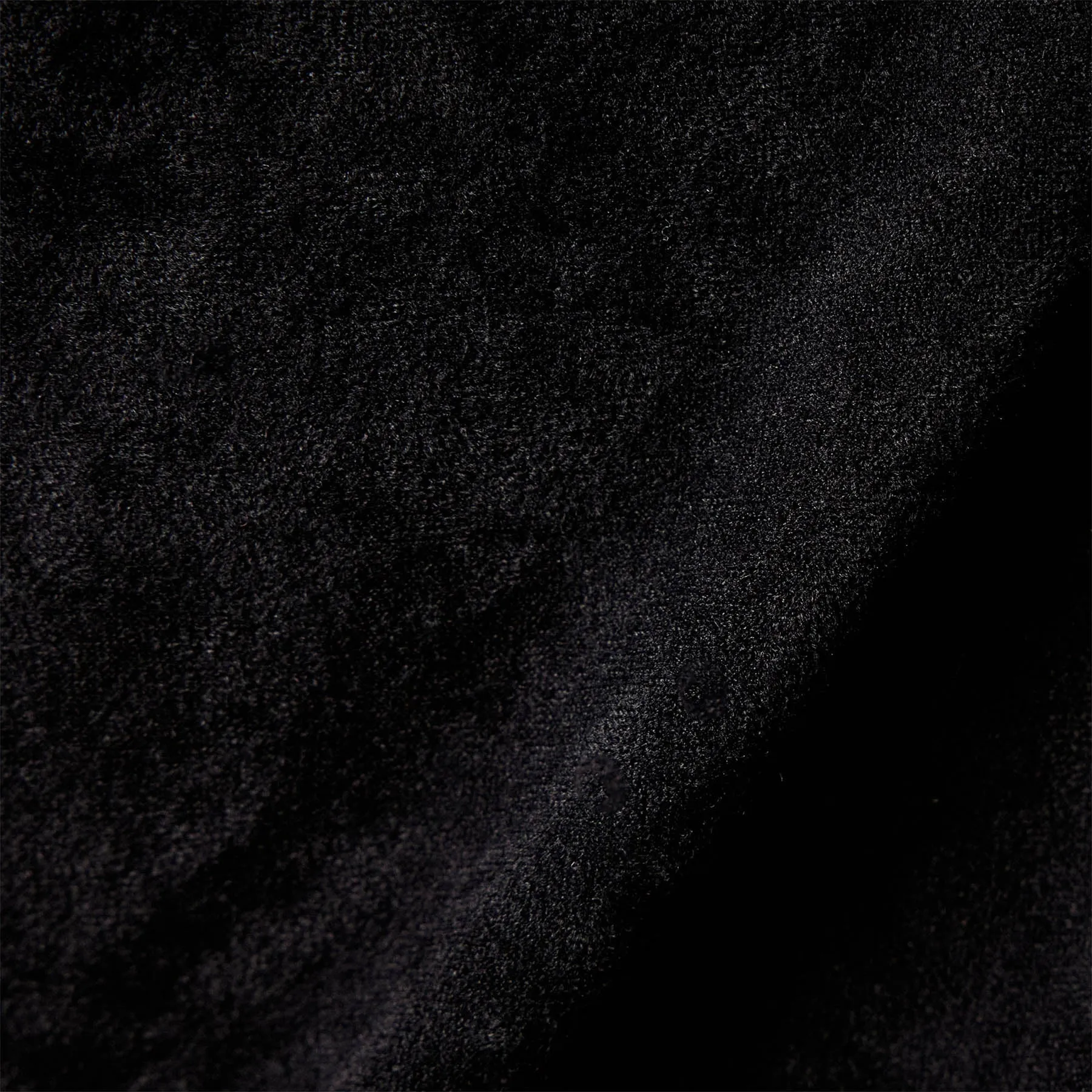 V Neck Velvet Dress - Black