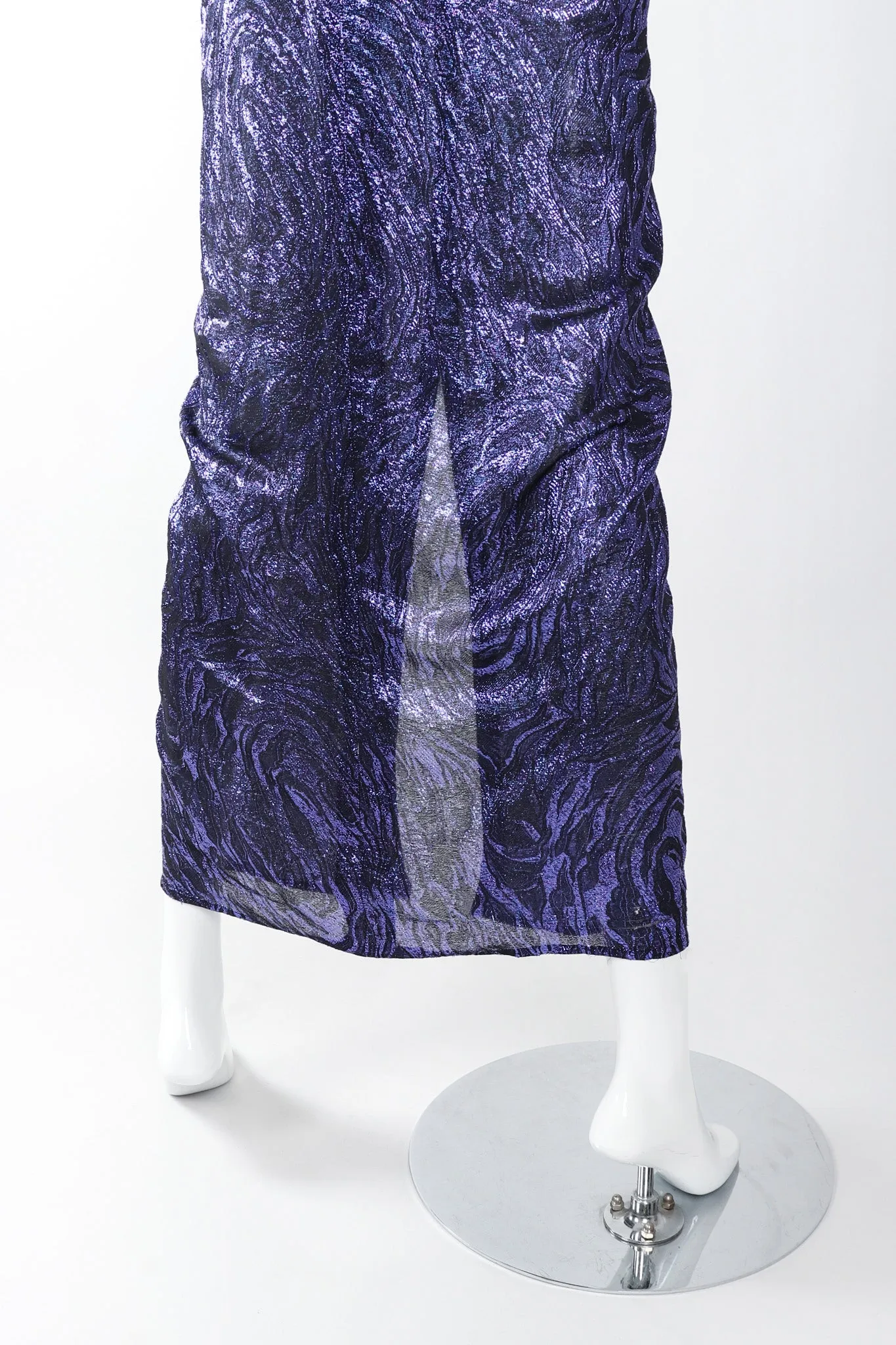 Velvet Lamé Corset Gown