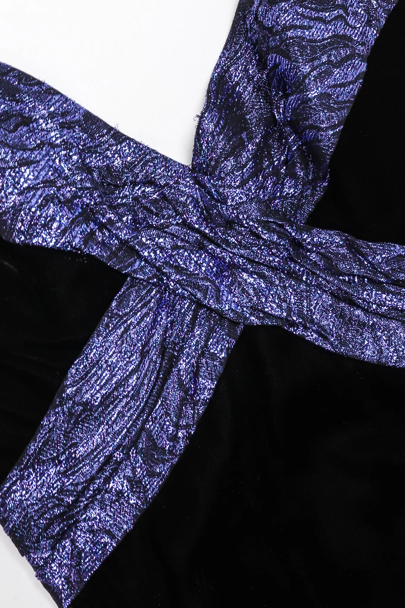 Velvet Lamé Corset Gown