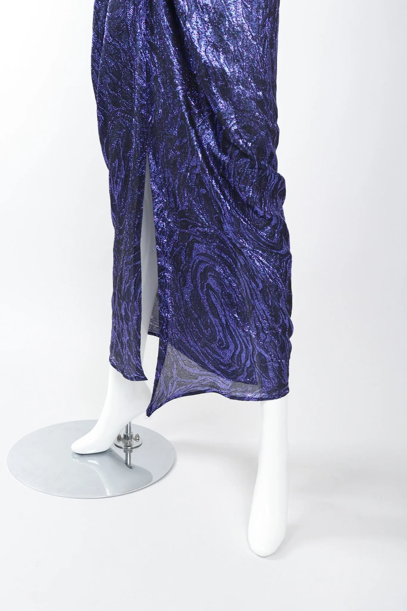 Velvet Lamé Corset Gown