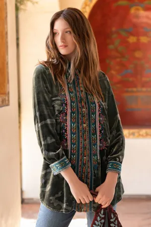 Velvet Shirt Tunic