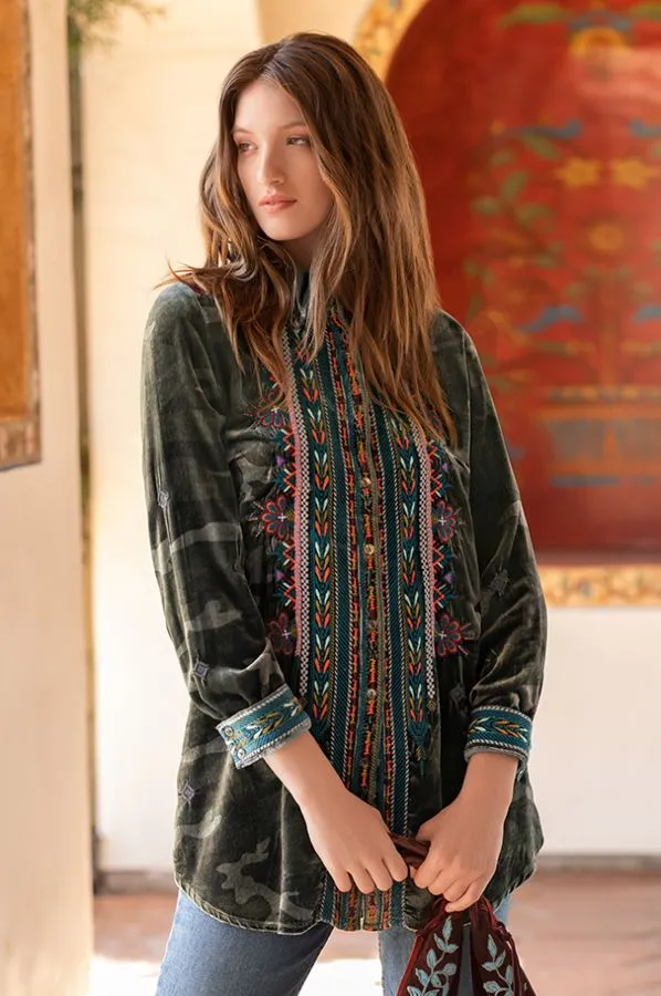 Velvet Shirt Tunic