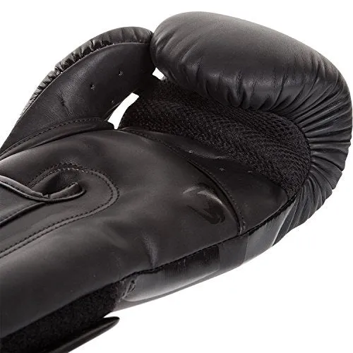 Venum US-VENUM-1392-14oz-Black Elite Boxing Gloves, Men's 14oz (Matte/Black)
