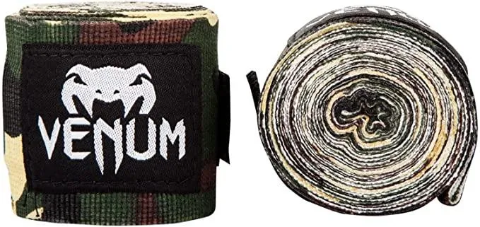 VENUM®BOXING HANDWRAP- FOREST CAMO | semi Elastic Hand Wraps Boxing, MMA, Muay Thai, and Other Martial Arts for Men and Women (Multiple Color Options) | Comfy Fit