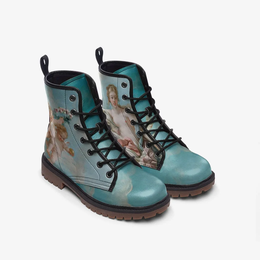 Venus and Vulcan by François Boucher Vegan Leather Unisex Boots