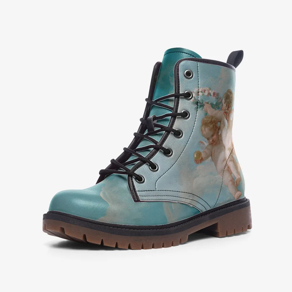 Venus and Vulcan by François Boucher Vegan Leather Unisex Boots
