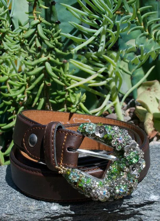 Vintage Mini Cowgirl Buckle & Belt