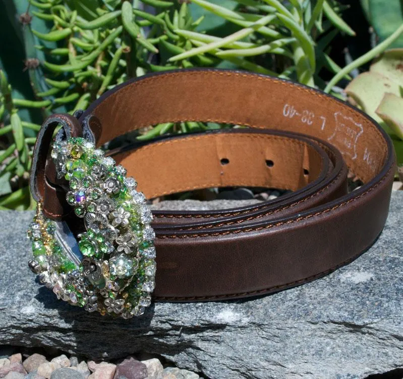 Vintage Mini Cowgirl Buckle & Belt