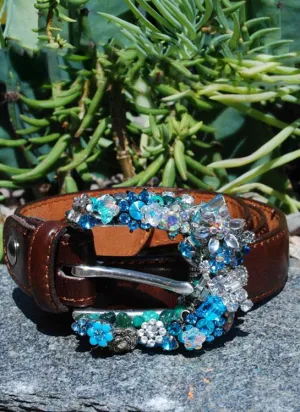Vintage Mini Crystal Buckle & Belt