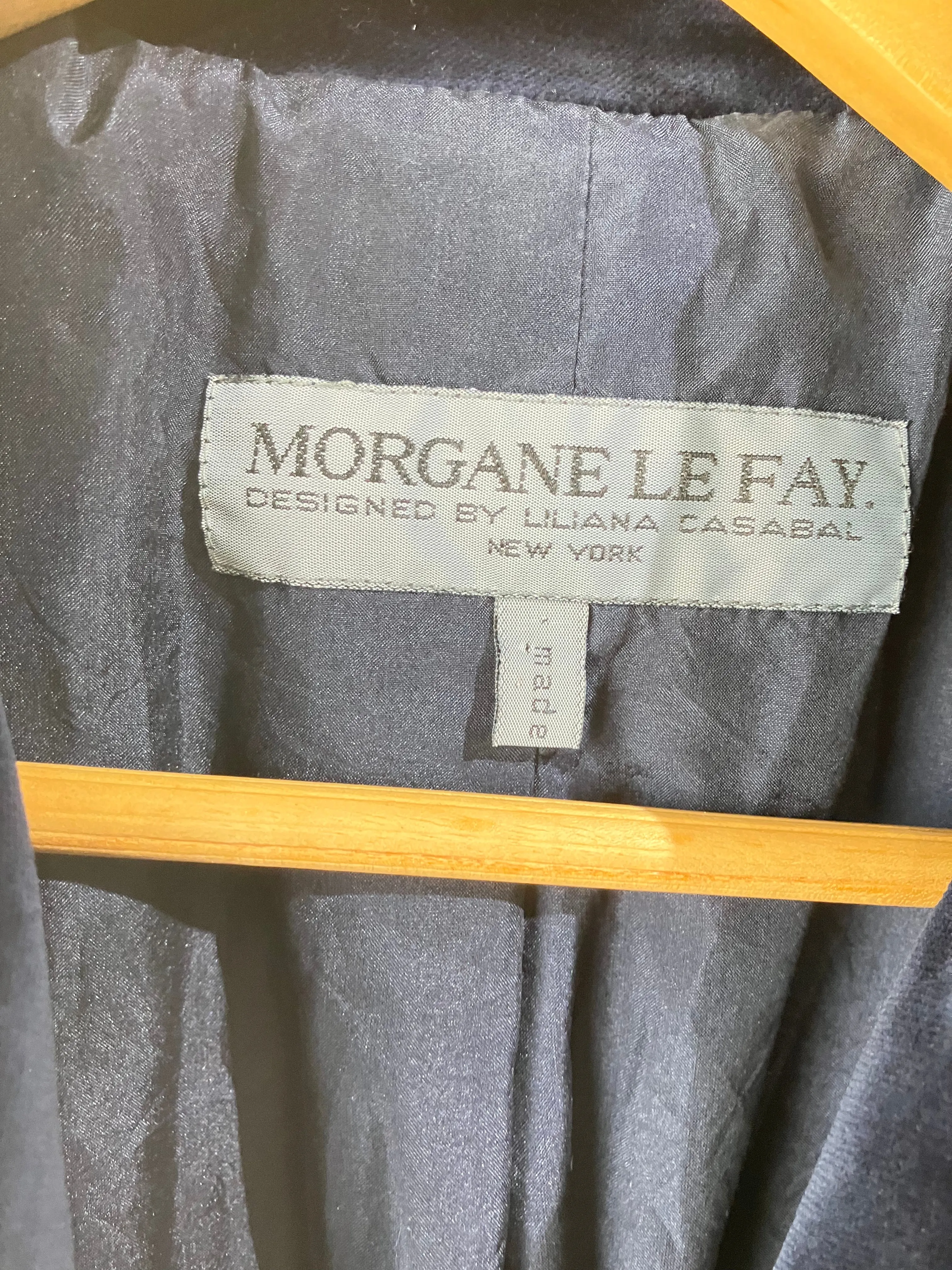 Vintage Morgane Le Fey Deep Blue Velvet Jacket