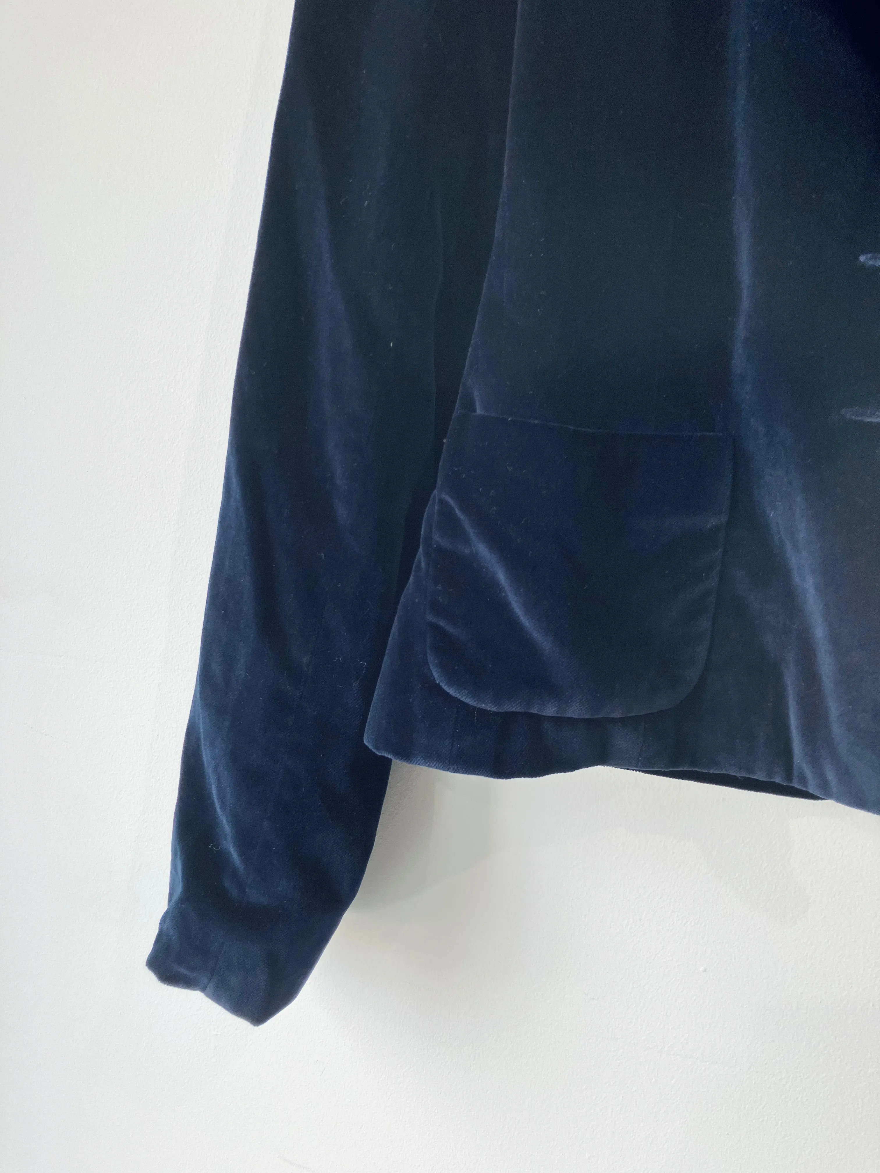Vintage Morgane Le Fey Deep Blue Velvet Jacket