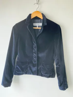 Vintage Morgane Le Fey Deep Blue Velvet Jacket
