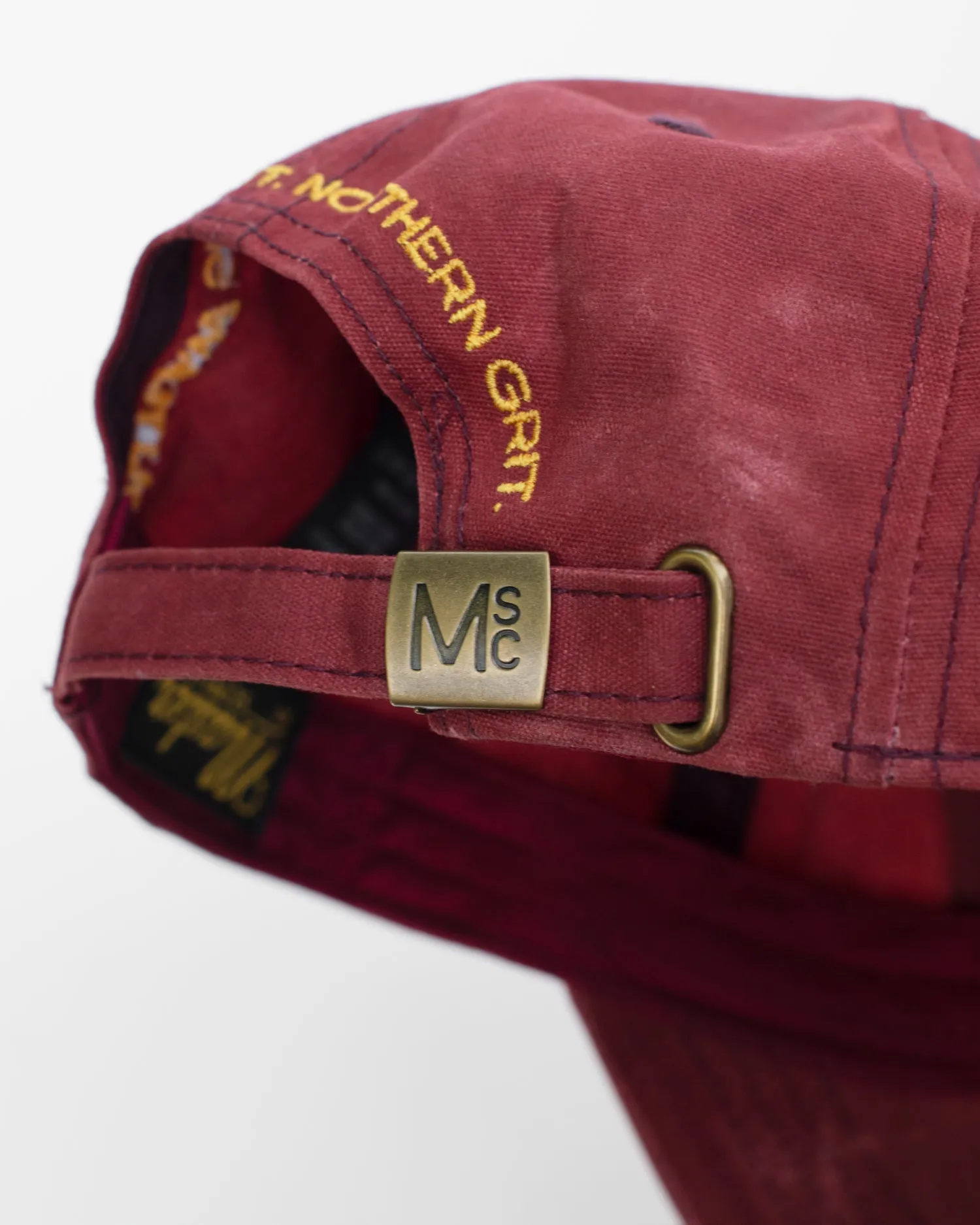 Waxed Canvas Cap: Burgundy