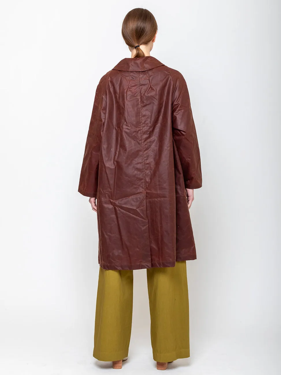 Waxed Cotton Louis Coat