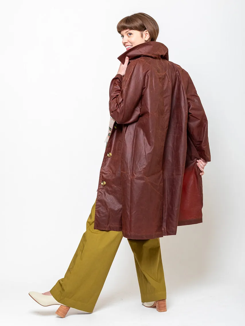 Waxed Cotton Louis Coat