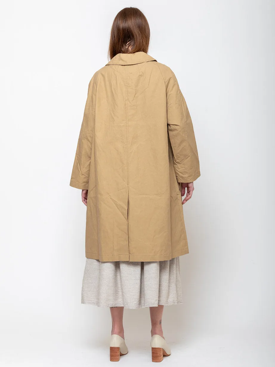 Waxed Cotton Louis Coat