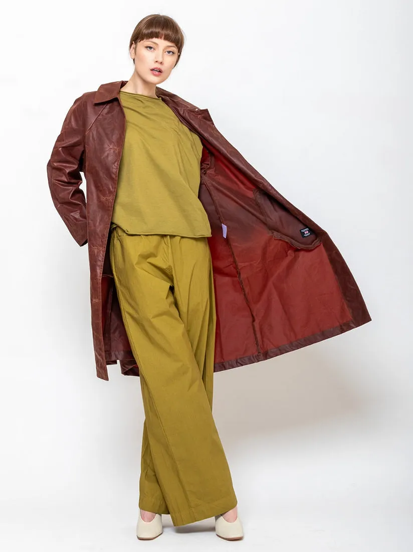 Waxed Cotton Louis Coat
