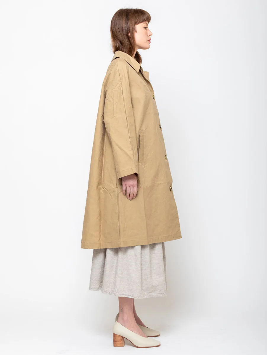 Waxed Cotton Louis Coat