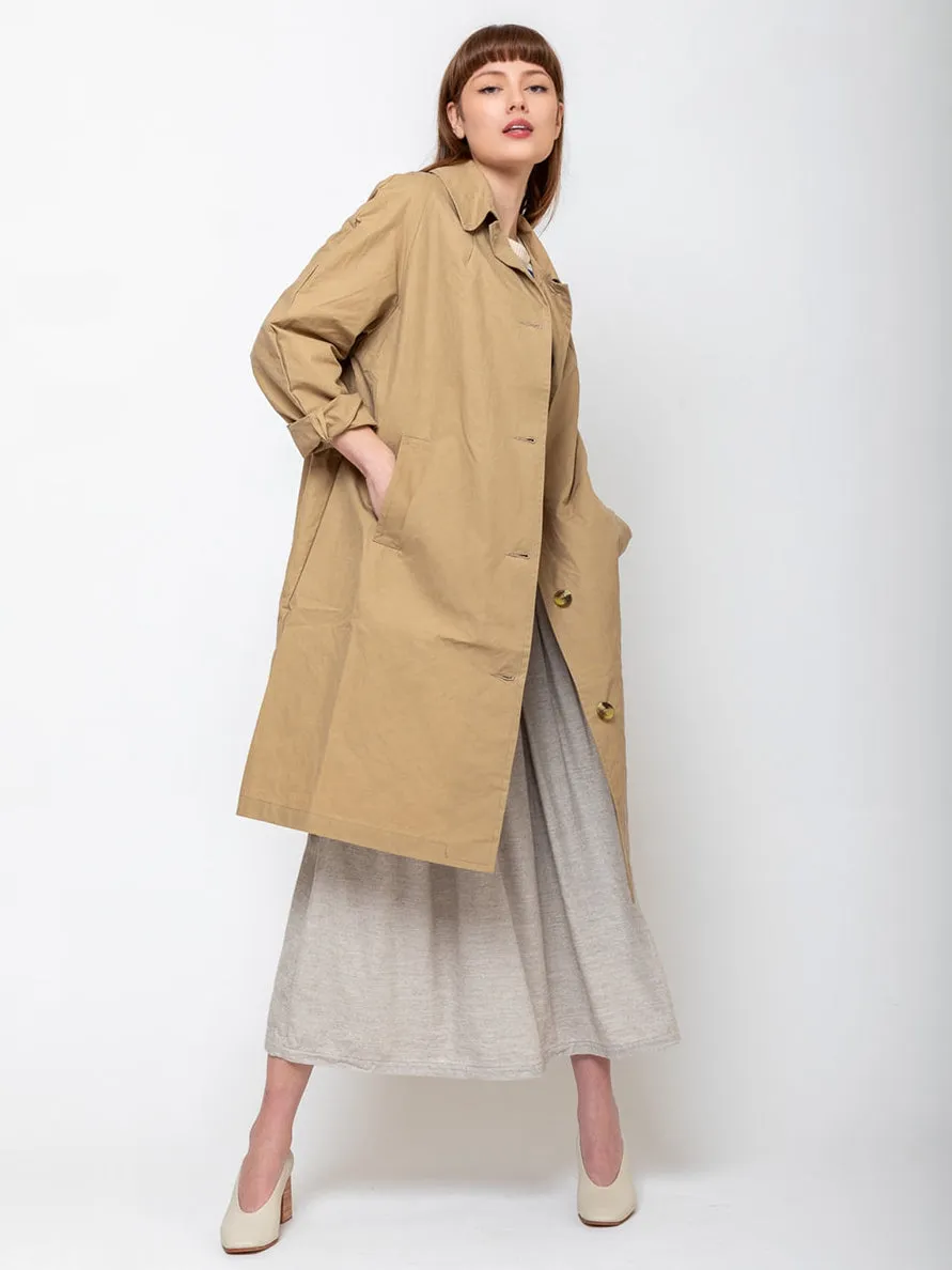 Waxed Cotton Louis Coat