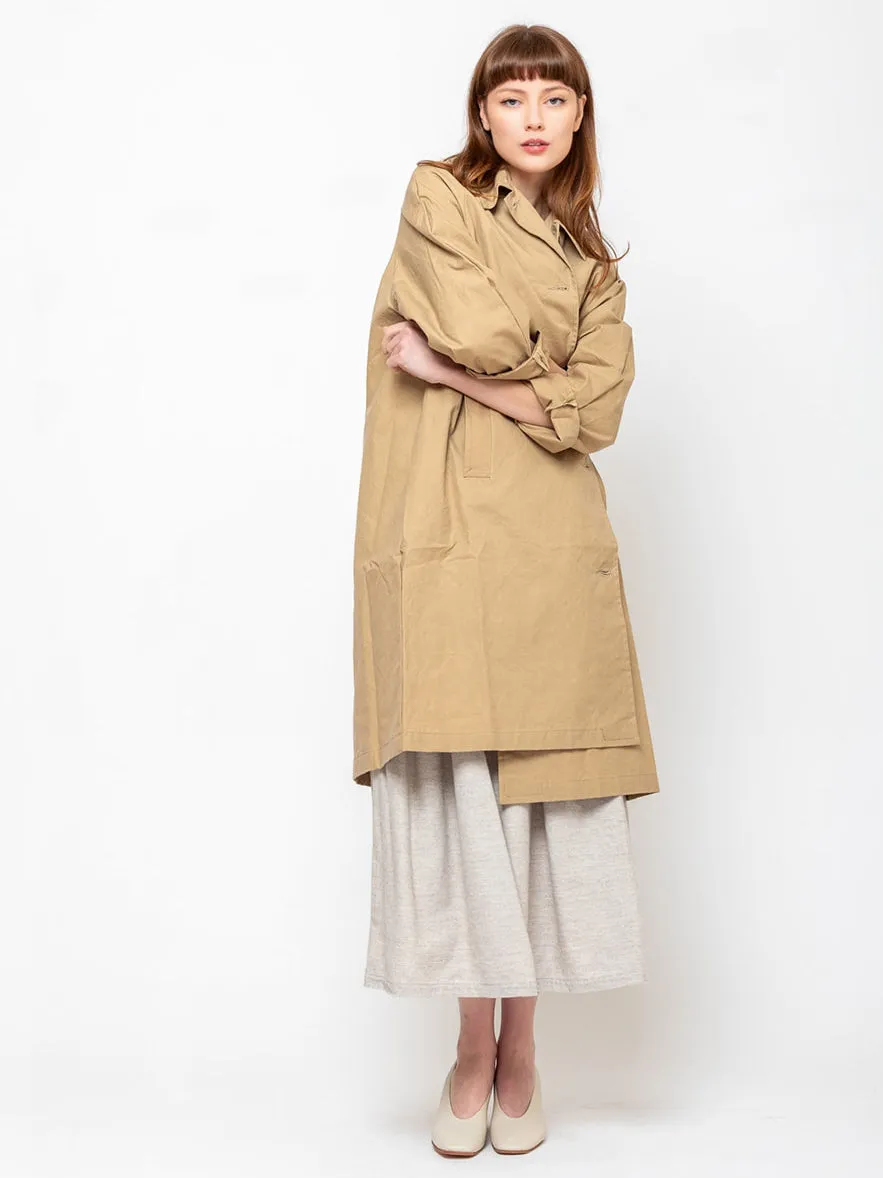 Waxed Cotton Louis Coat