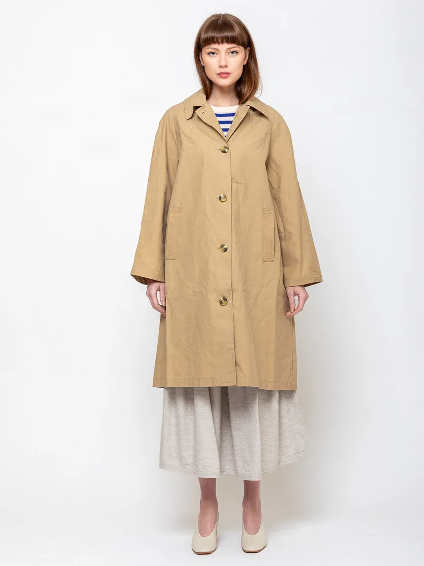 Waxed Cotton Louis Coat