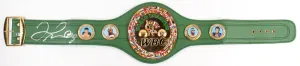WBC Floyd Mayweather Jr. Autographed Championship belt in Silver with Photo.