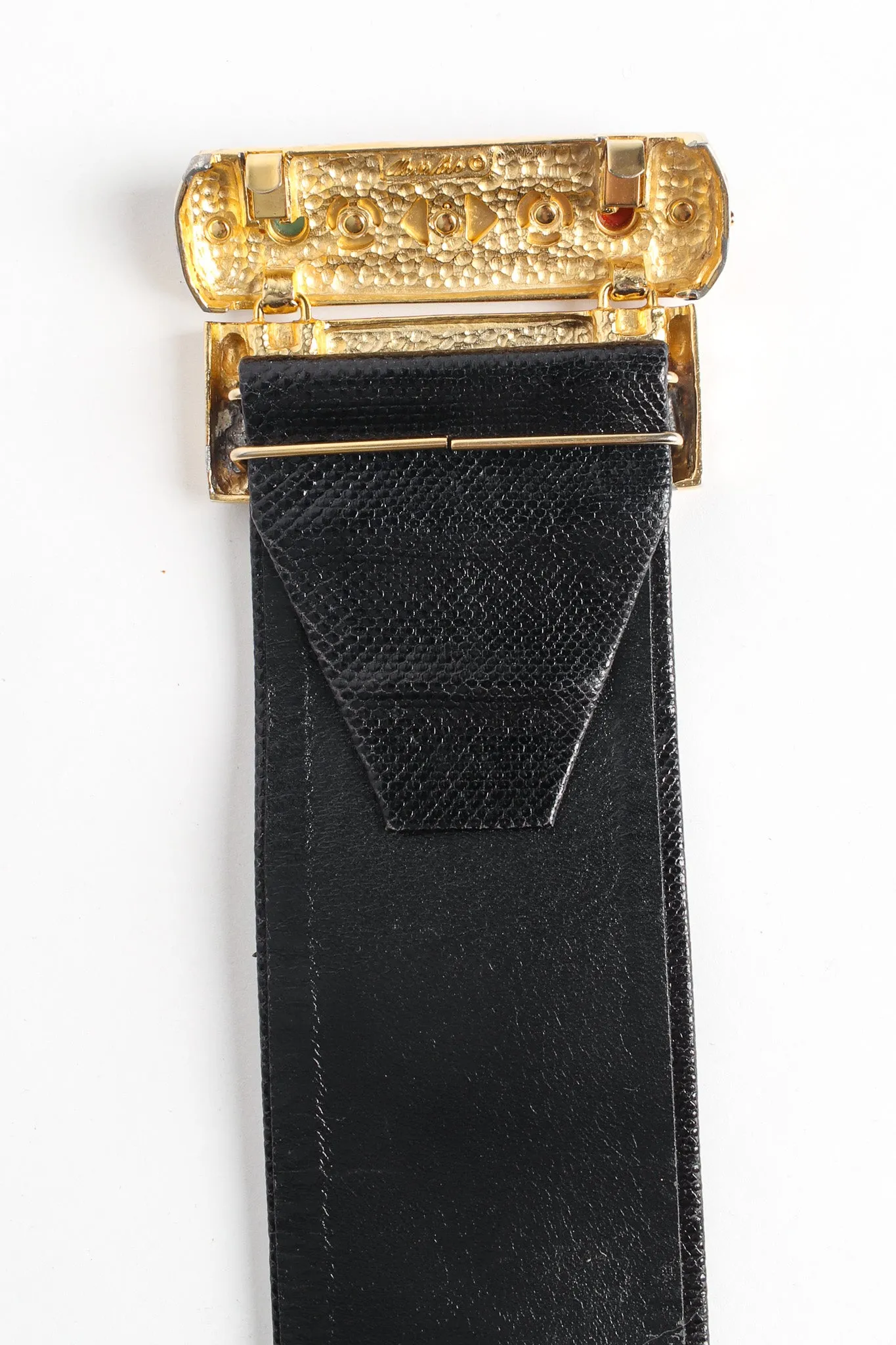 Wide Gem Hook Slide Belt