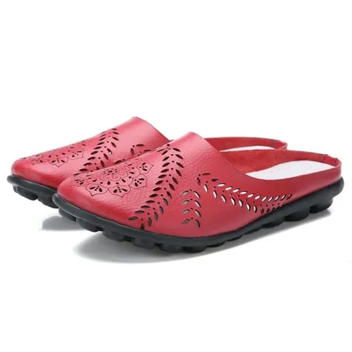 Wide Toe Box & Wide Size Leather Mules – Basic Colors