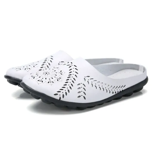 Wide Toe Box & Wide Size Leather Mules – Basic Colors