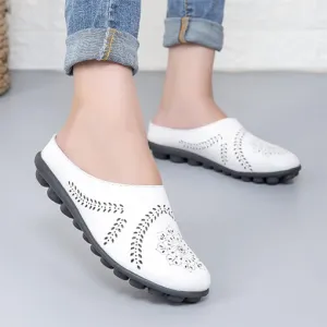 Wide Toe Box & Wide Size Leather Mules – Basic Colors