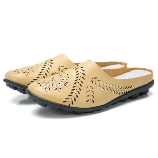 Wide Toe Box & Wide Size Leather Mules – Basic Colors