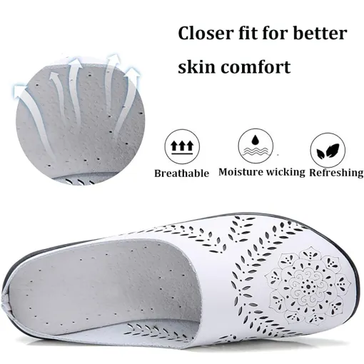 Wide Toe Box & Wide Size Leather Mules – Basic Colors