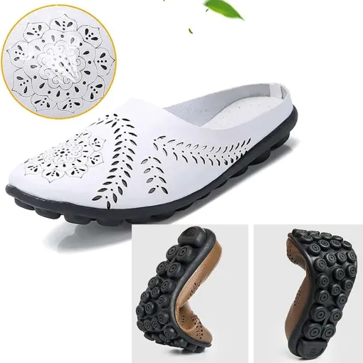 Wide Toe Box & Wide Size Leather Mules – Basic Colors