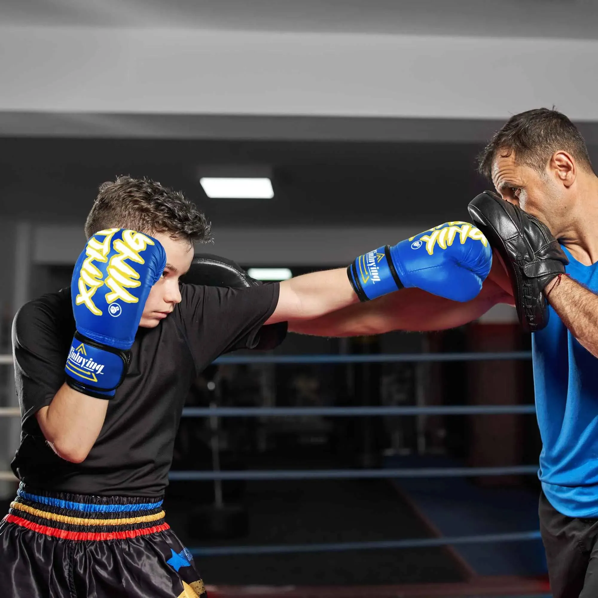Xinluying Youth Boxing Gloves for MMA, Muay Thai & Kickboxing Training