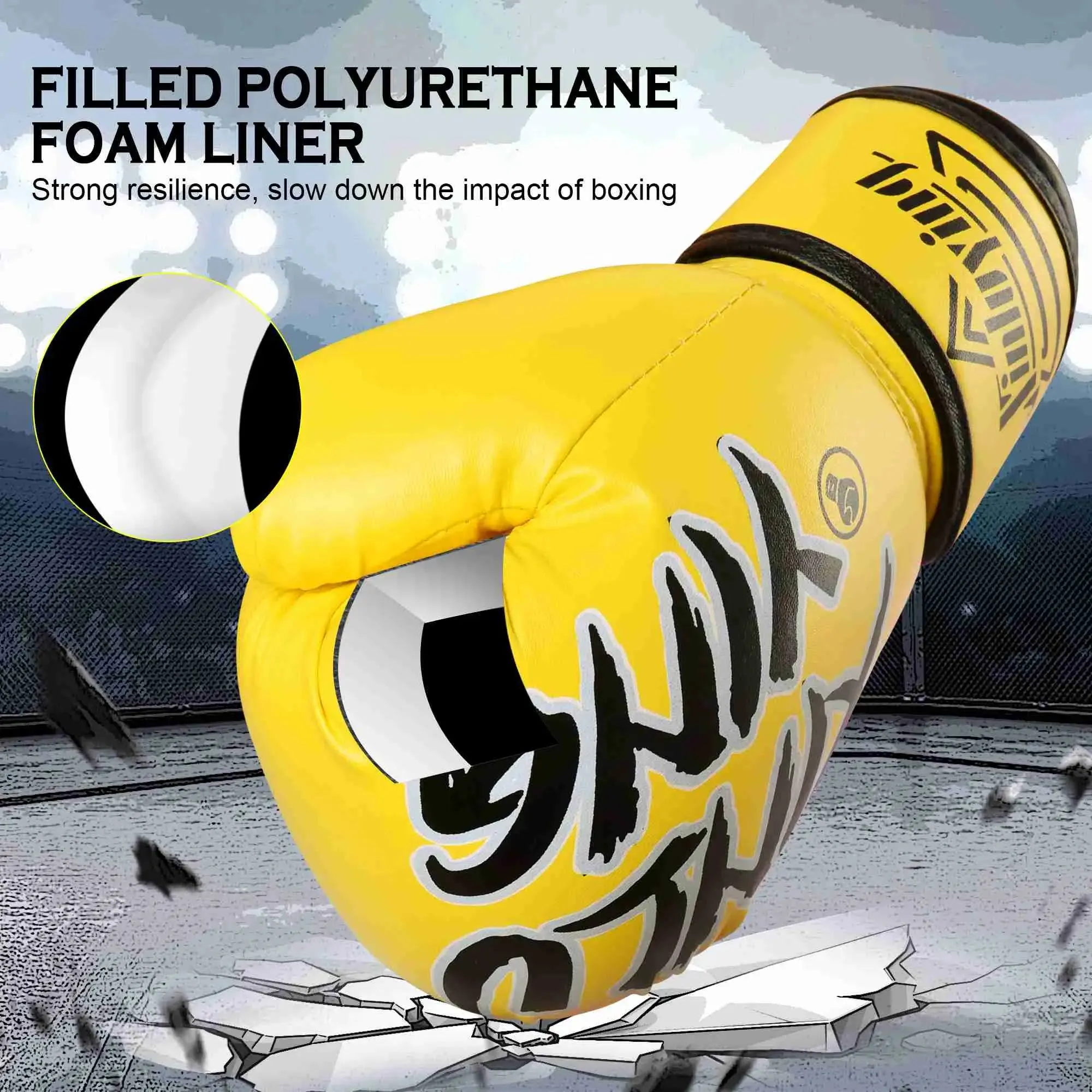 Xinluying Youth Boxing Gloves for MMA, Muay Thai & Kickboxing Training
