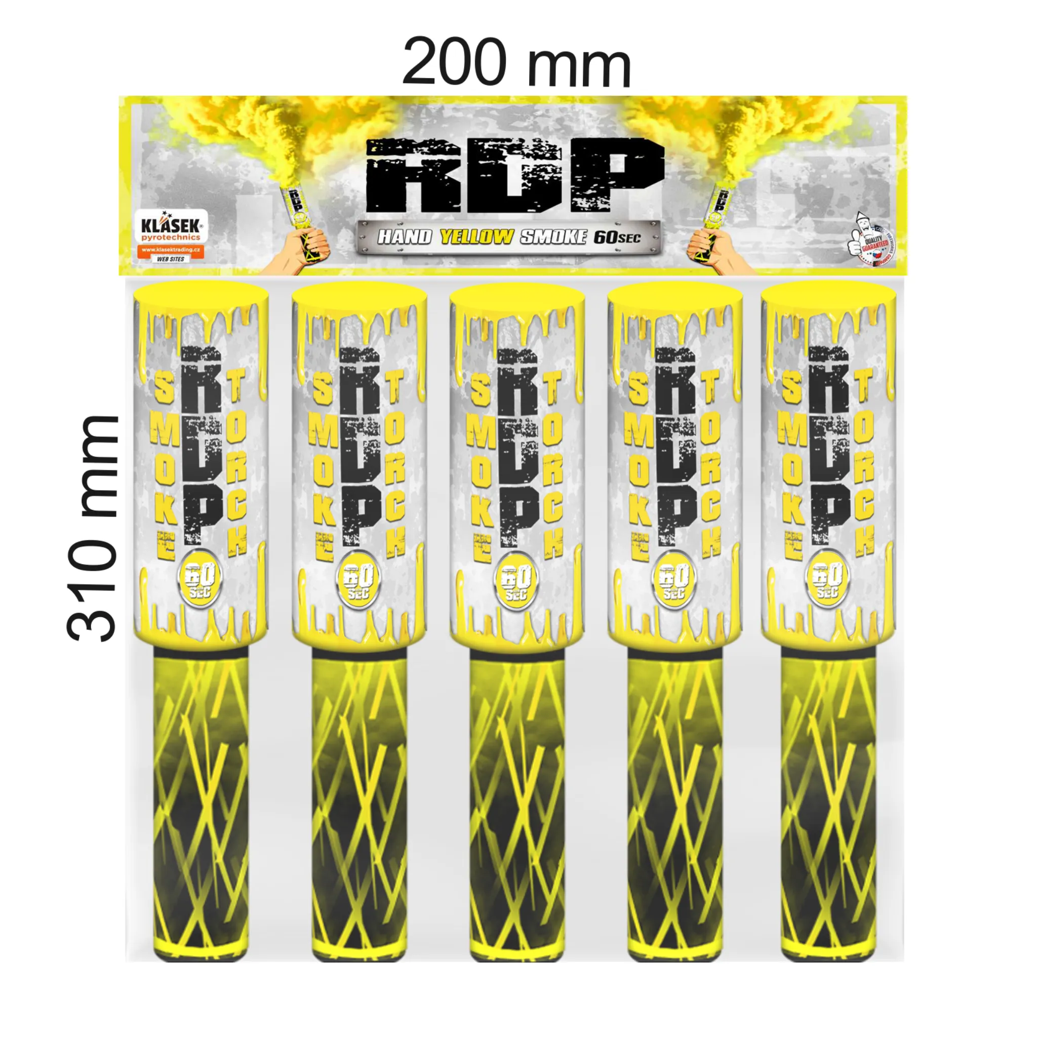 Yellow Smoke Grenades 5 Pack